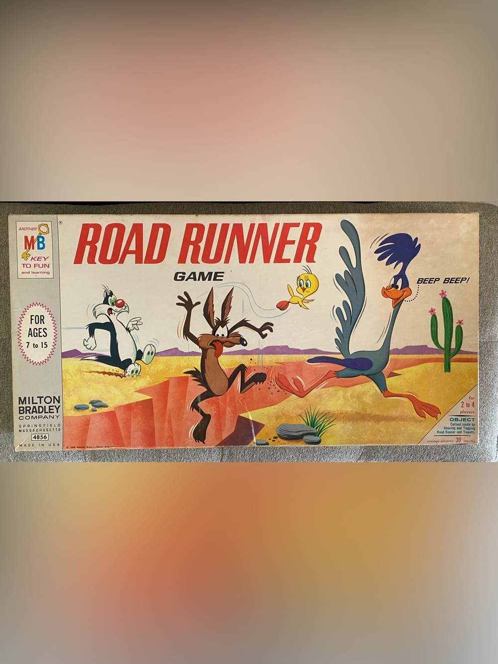 Vintage Road Runner Board Game 1968
